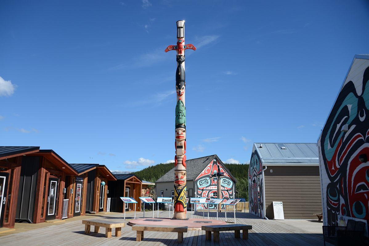 08B Totem Pole In Carcross Visitor Centre On The Tour From Whitehorse Yukon To Skagway